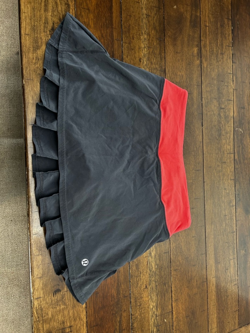 lululemon athletica Black Skirt with Red Waistband